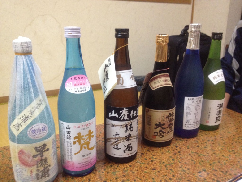 北陸3県の日本酒飲み比べ