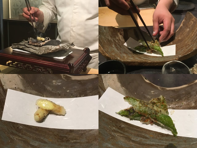 姫路魚町にある天麩羅 團（だん）は、斬新な天ぷらと粗挽き手打ち蕎麦が楽しめる。
