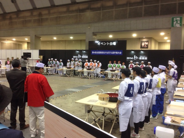 全国高校生そば打ち選手権を視察する為、麺産業展2014 in東京ビッグサイトに行ってきました。